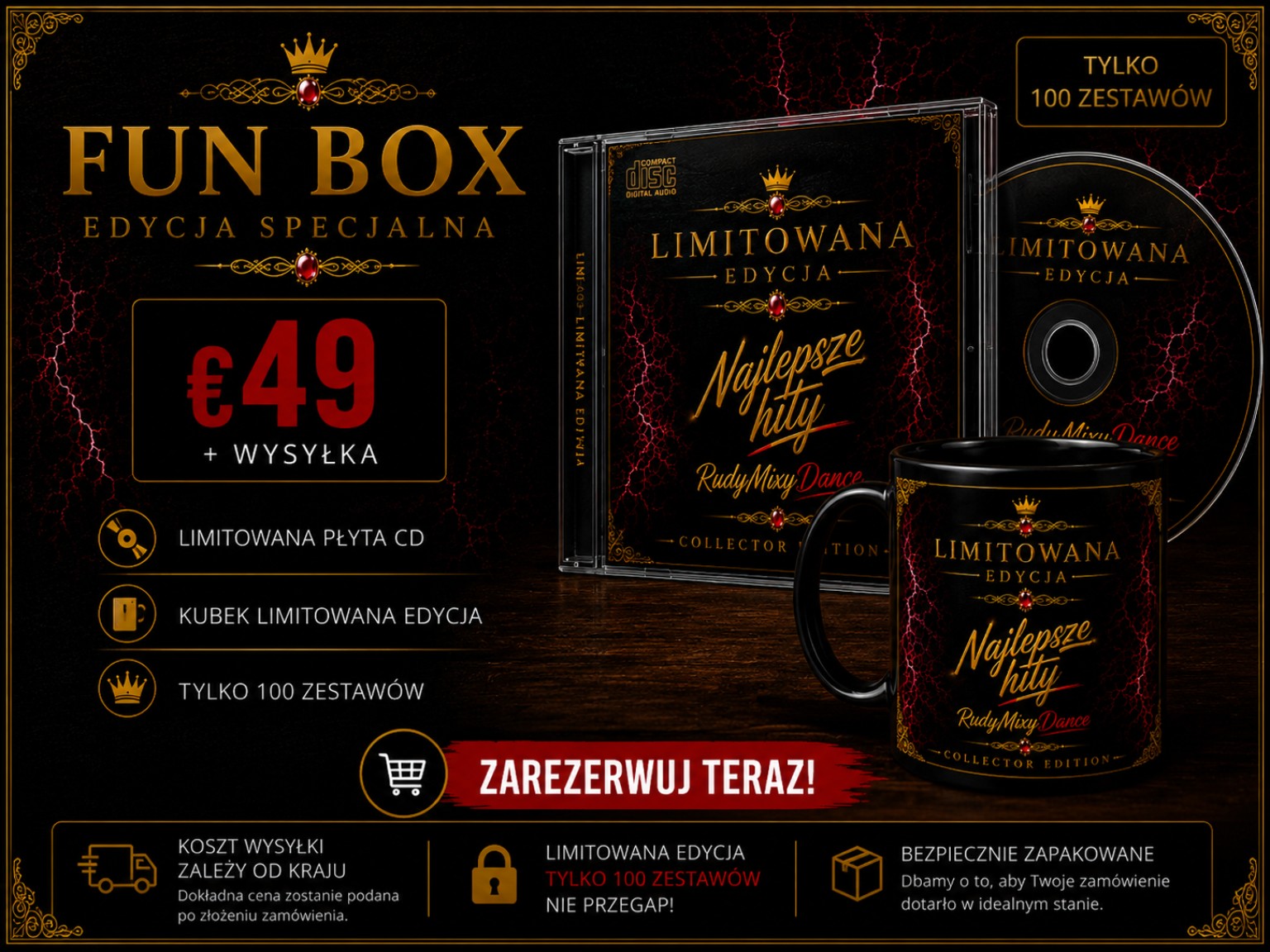 FAN BOX — płyta CD i kubek